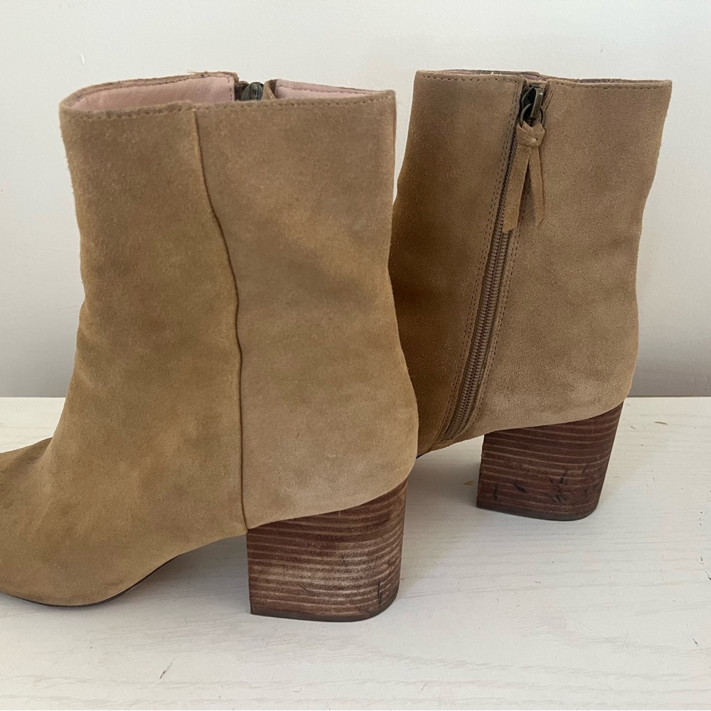 J. Crew Camel Suede Ankle Booties